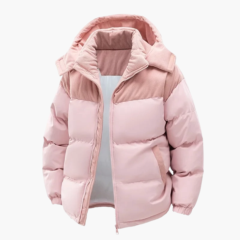 Unisex Winter Steppjacke mit Kapuze – Casual Outdoor Komfortjacke
