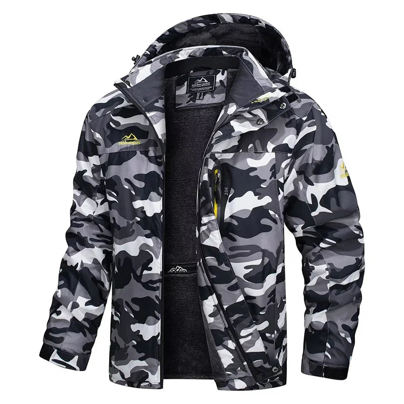 Jacke mit Kapuze und Reißverschluss