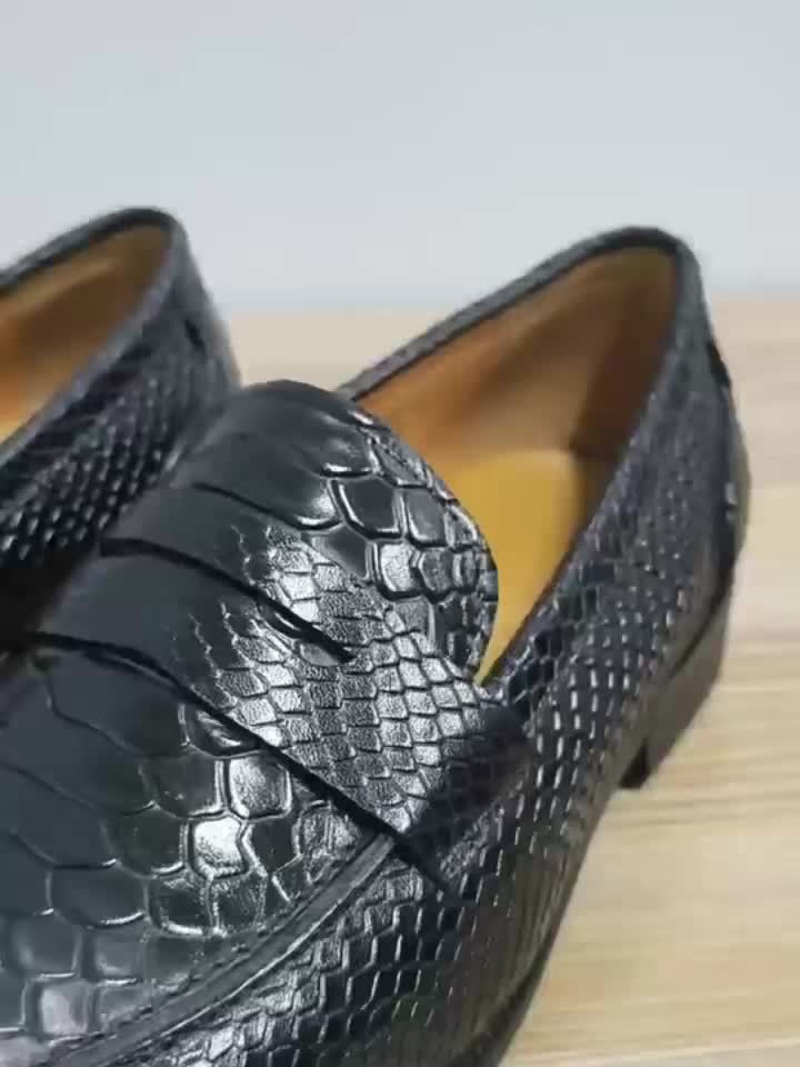 Herren Penny Loafer Elegant Business Schuhe – Klassische Slipper für besondere Anlässe