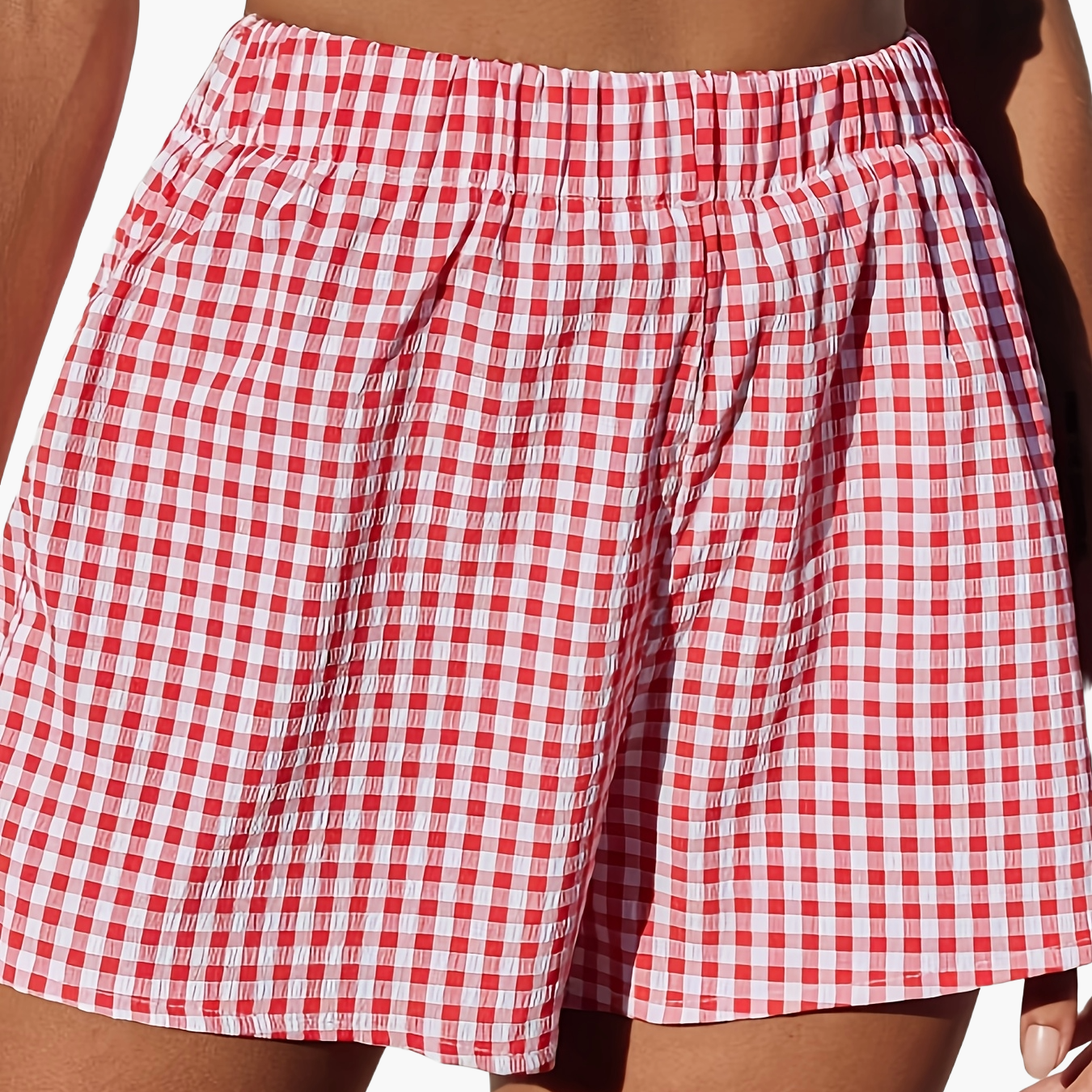 Damen Elegante Gestreifte Shorts für Alltag und Freizeit