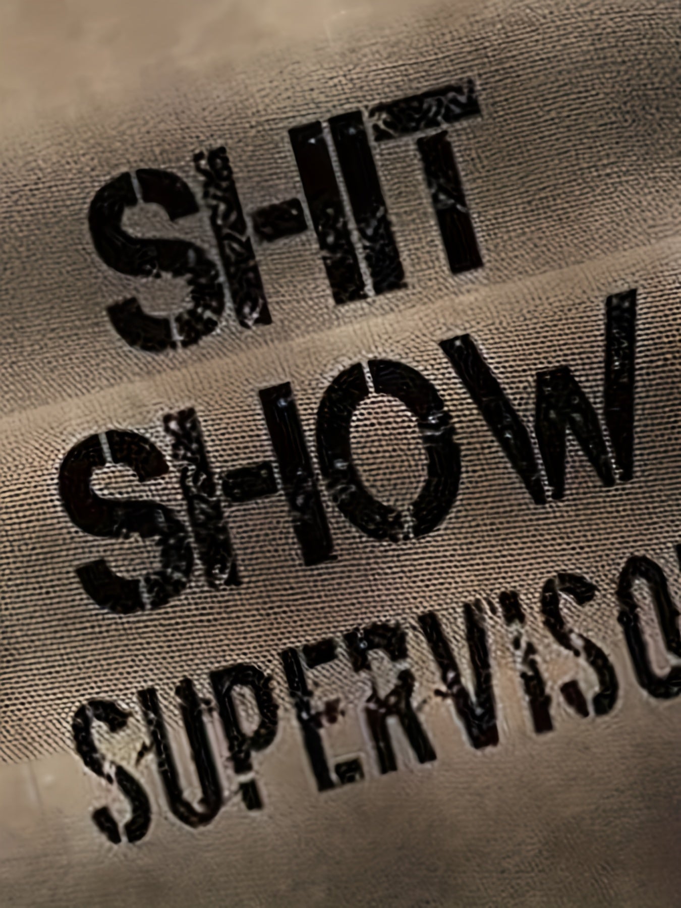 Herren Vintage Kurzarmhemd – Humorvolles „Shit Show Supervisor“ Statement, Freizeit & Party