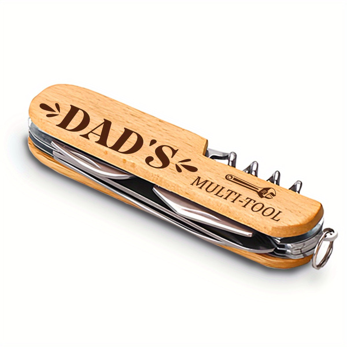 Vaterstag Herren Multi-Tool – Klassisches Taschenmesser mit Gravur, Geschenkidee für Papa