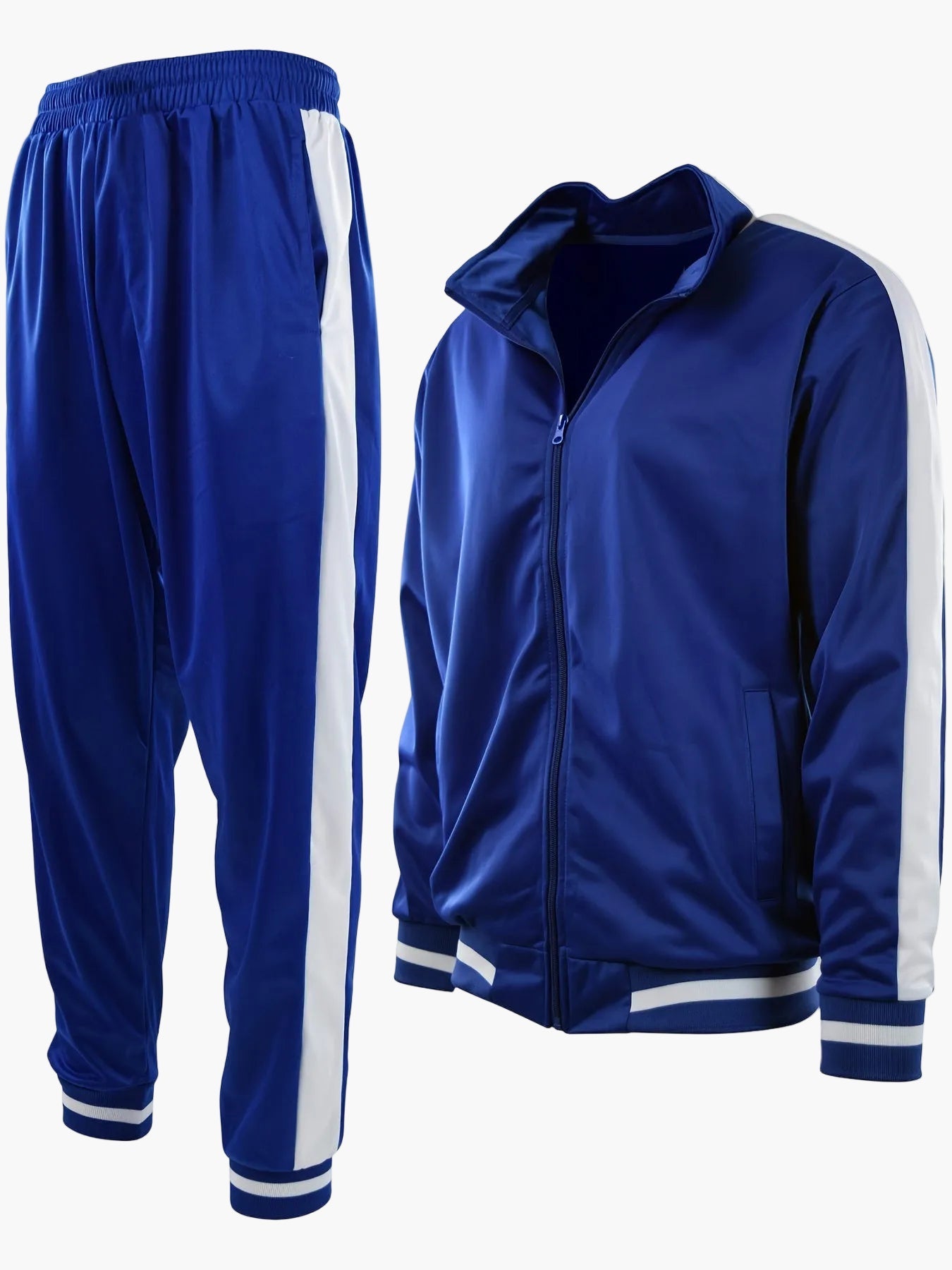 Herren Sportlicher Trainingsanzug mit Farbblock-Design – Freizeit & Fitness Style