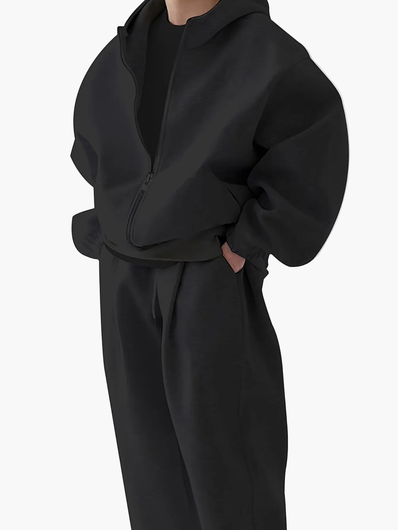Herren Oversize Sportanzug mit Kapuze – Bequemer Trainingsanzug für Freizeit & Fitness
