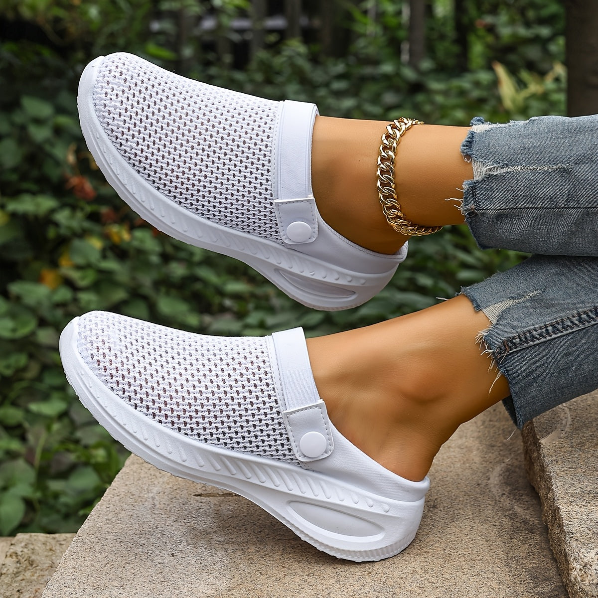 Damen Slip-On Mesh Clogs – Sportliche Freizeitschuhe mit Komfort für Alltag und Freizeit