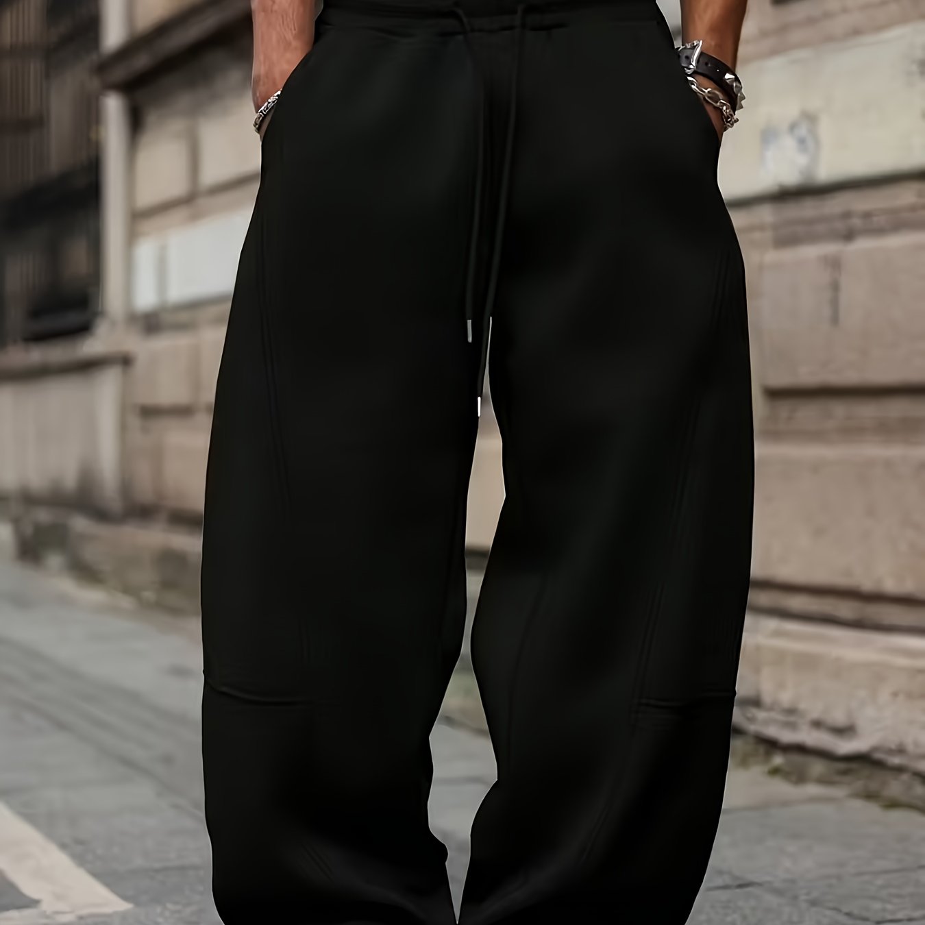 Herren Weite Jogginghose mit modernem Streetstyle-Look und Komfort