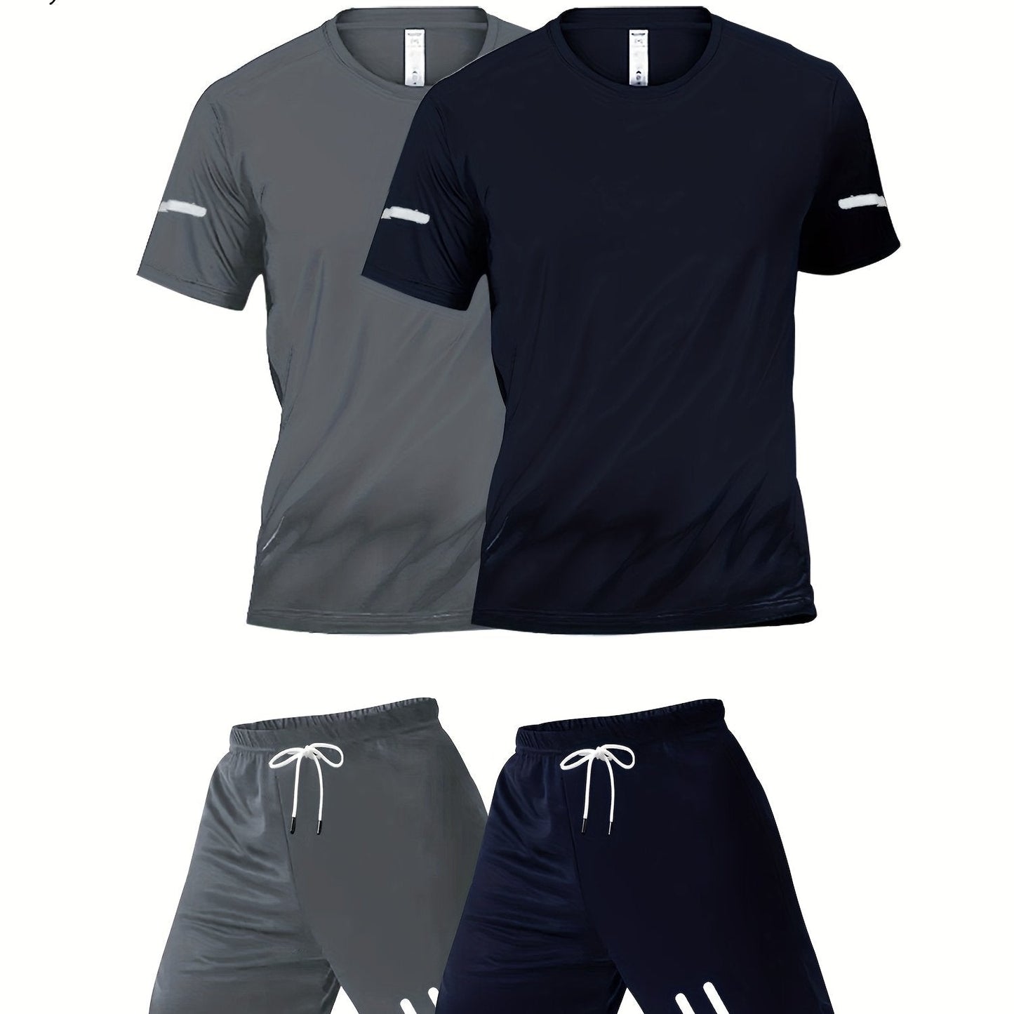 Herren Trainingsanzug 4-teilig – Sportliches Set für Fitness & Laufen