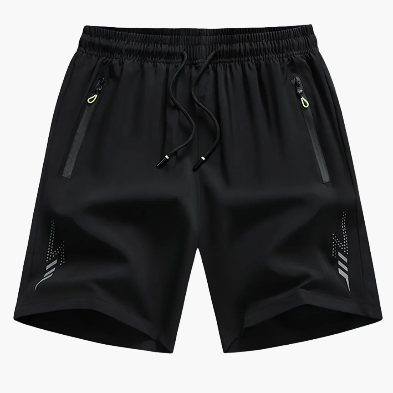 Herren Sport- und Fitnessshorts mit Reißverschlusstaschen – Atmungsaktive Trainingsshorts für Alltag und Workout