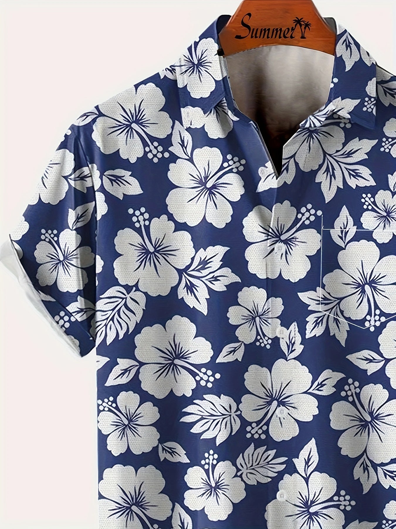 Herren Hawaiihemd im floralen Urlaubsstil – Kurzarm Freizeithemd für Strand und Sommer