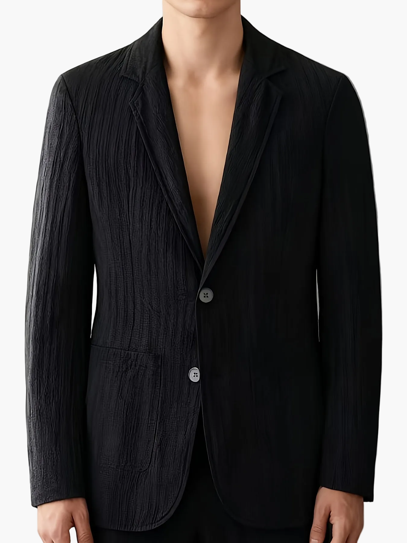 Herren Anzugjacke im modernen Streifen-Design – Eleganter Freizeit-Look für Frühling und Sommer