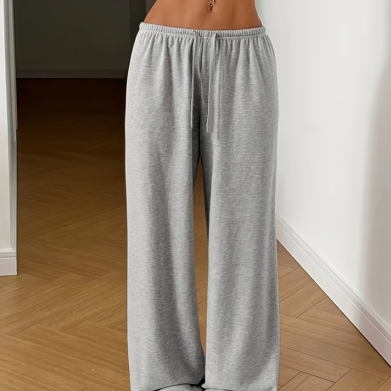 Damen Weite Loungewear-Hose mit Kordelzug – Entspannter Komfort für Zuhause & Freizeit