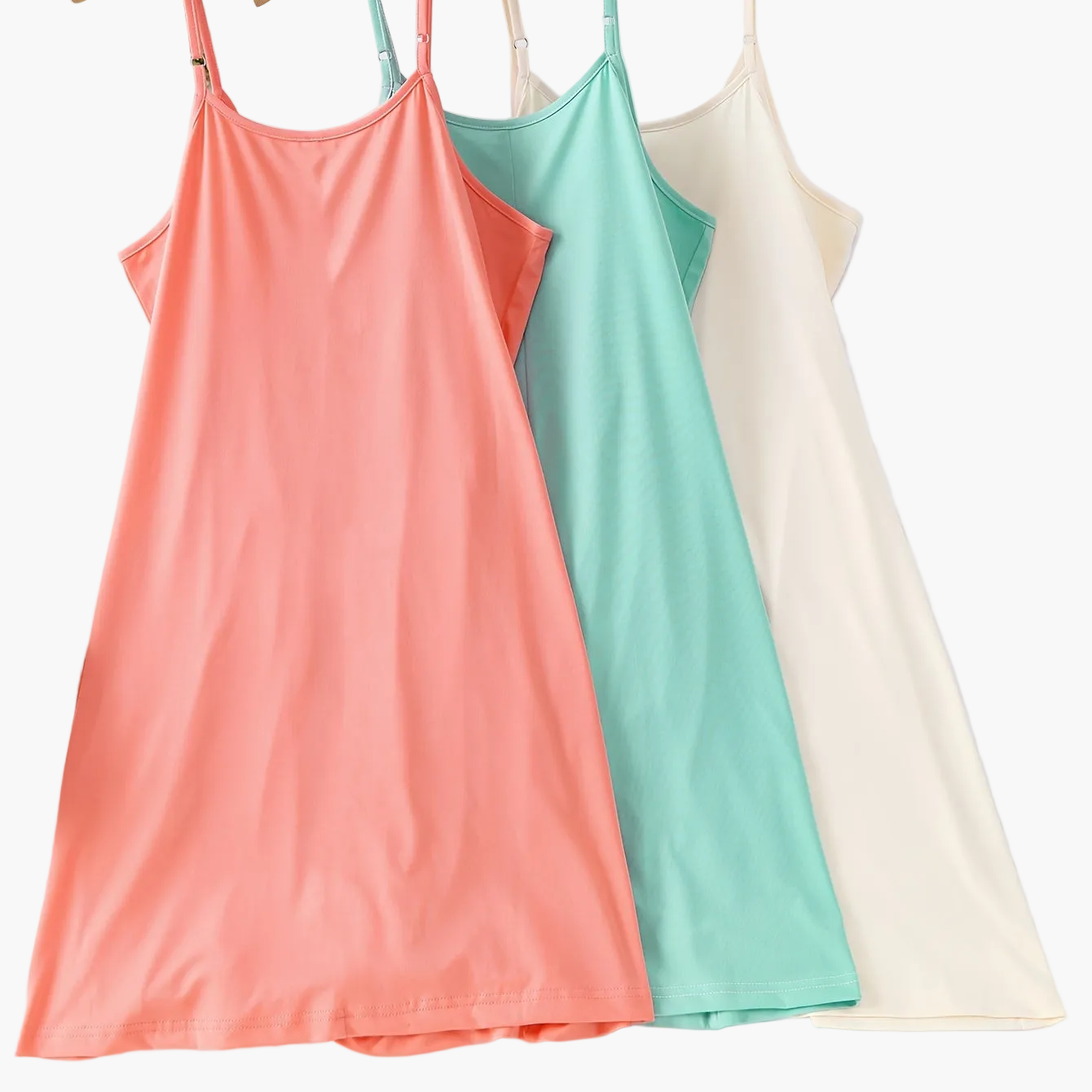 Damen Nachthemd – Elegantes Spaghettiträger Slipdress für gemütliche Nächte und entspannte Tage