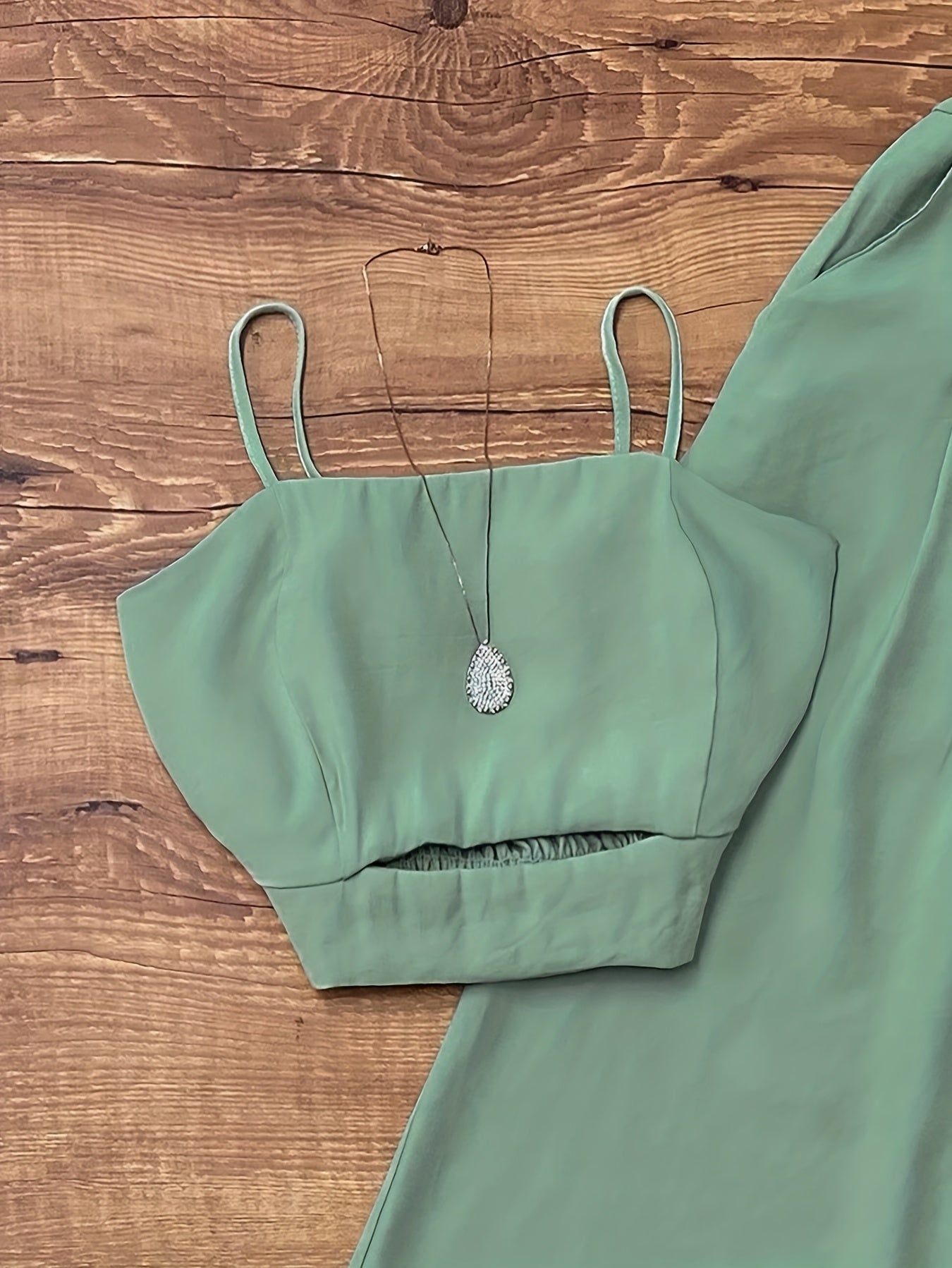 Damen High Waist Palazzo Hose mit Crop Top Set – Elegantes Sommeroutfit für Alltag & Freizeit