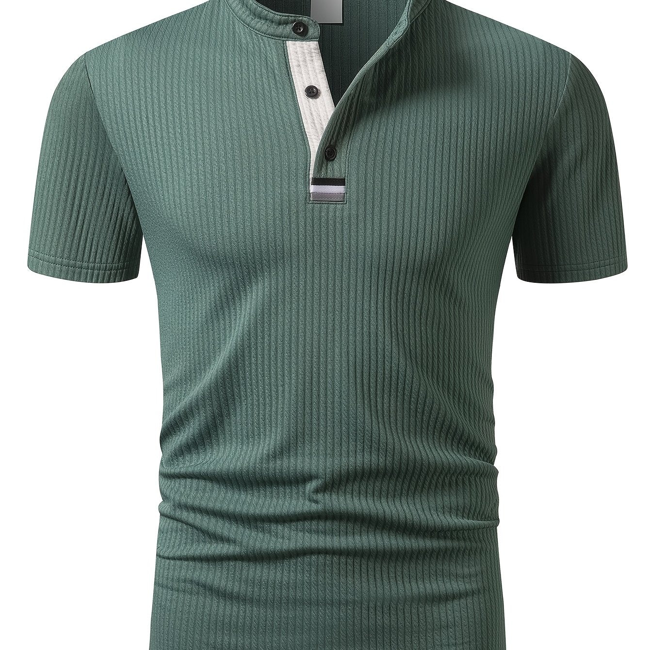 Herren Poloshirt mit Stehkragen und Knopfleiste – Modernes Freizeit- und Business-Oberteil