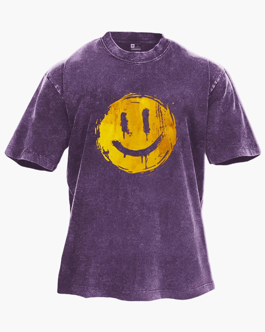 Unisex Oversize T-Shirt mit Smiley-Print für trendige Streetwear-Looks