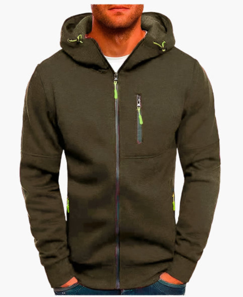 Herren Kapuzenjacke mit Reißverschluss – Sportlich & Bequem für Alltag und Freizeit