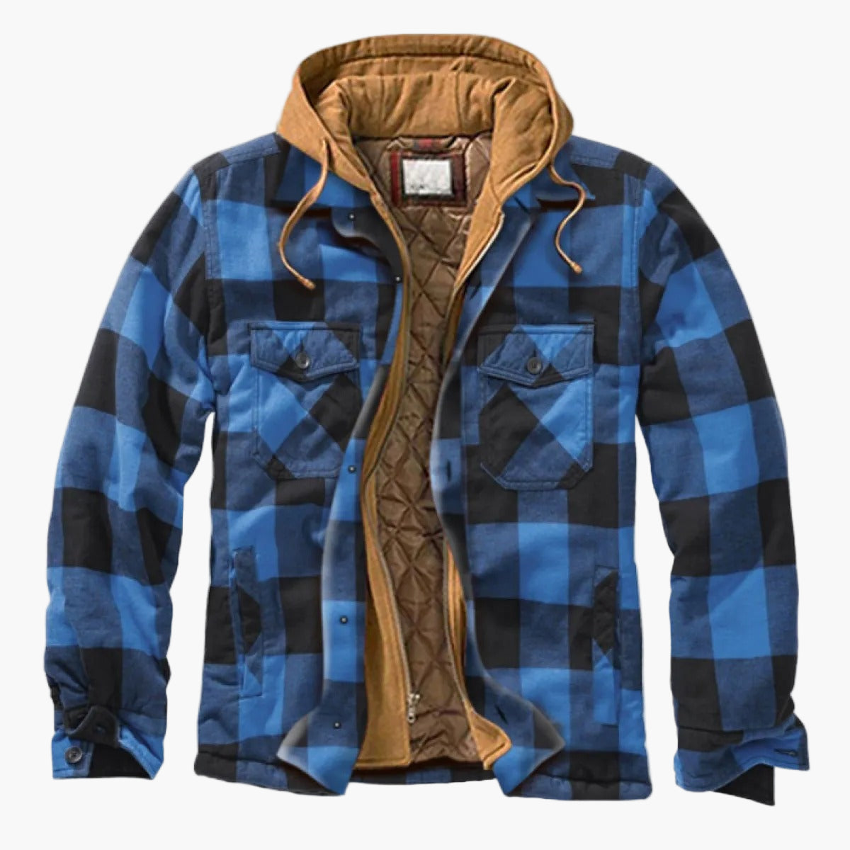 Herren Flanelljacke mit Kapuze – Lässiger Outdoor-Style für Herbst und Winter