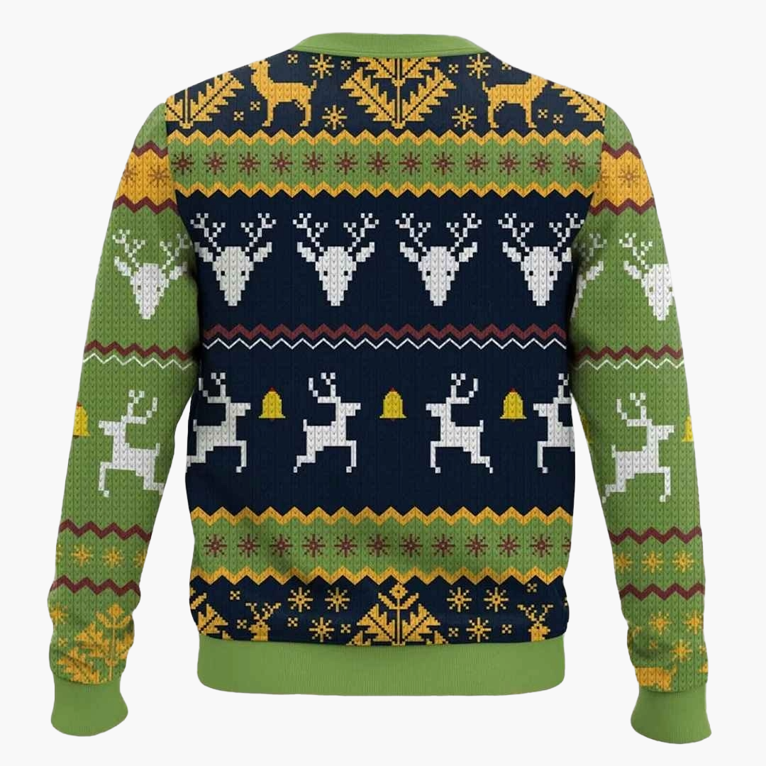 Herren Ugly Christmas Sweater mit Gaming-Motiv – Lustiger Pullover "You Found Coffee! All Hearts Restored!" für Gamer & Weihnachtsfeiern