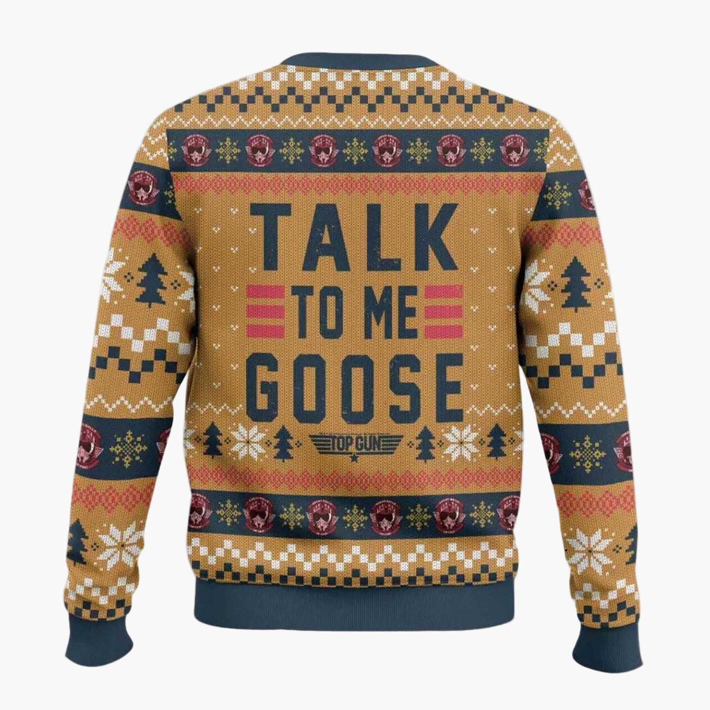 Herren Weihnachtspullover Talk to Me Goose – Lustiger Ugly Xmas Sweater für Weihnachten