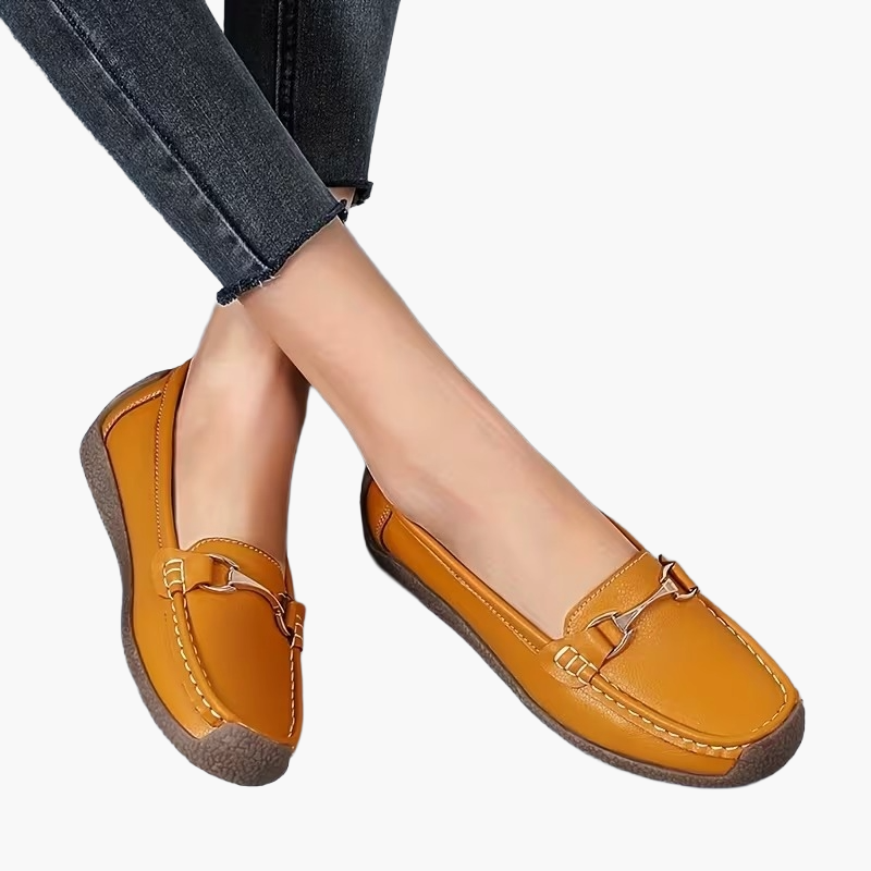 Damen Mokassins Slip-On Bequeme Loafers für Alltag und Freizeit