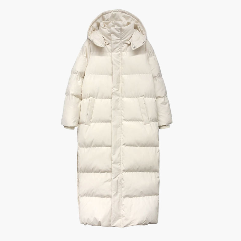 Damen Winter Steppmantel Lang – Modischer Outdoor Daunenmantel für kalte Tage