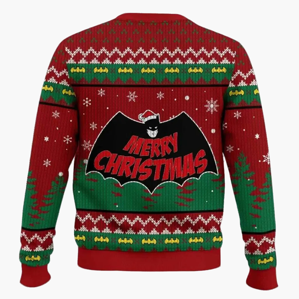 Herren Batman Weihnachts-Pullover – Lustiger Ugly Christmas Sweater für Fans
