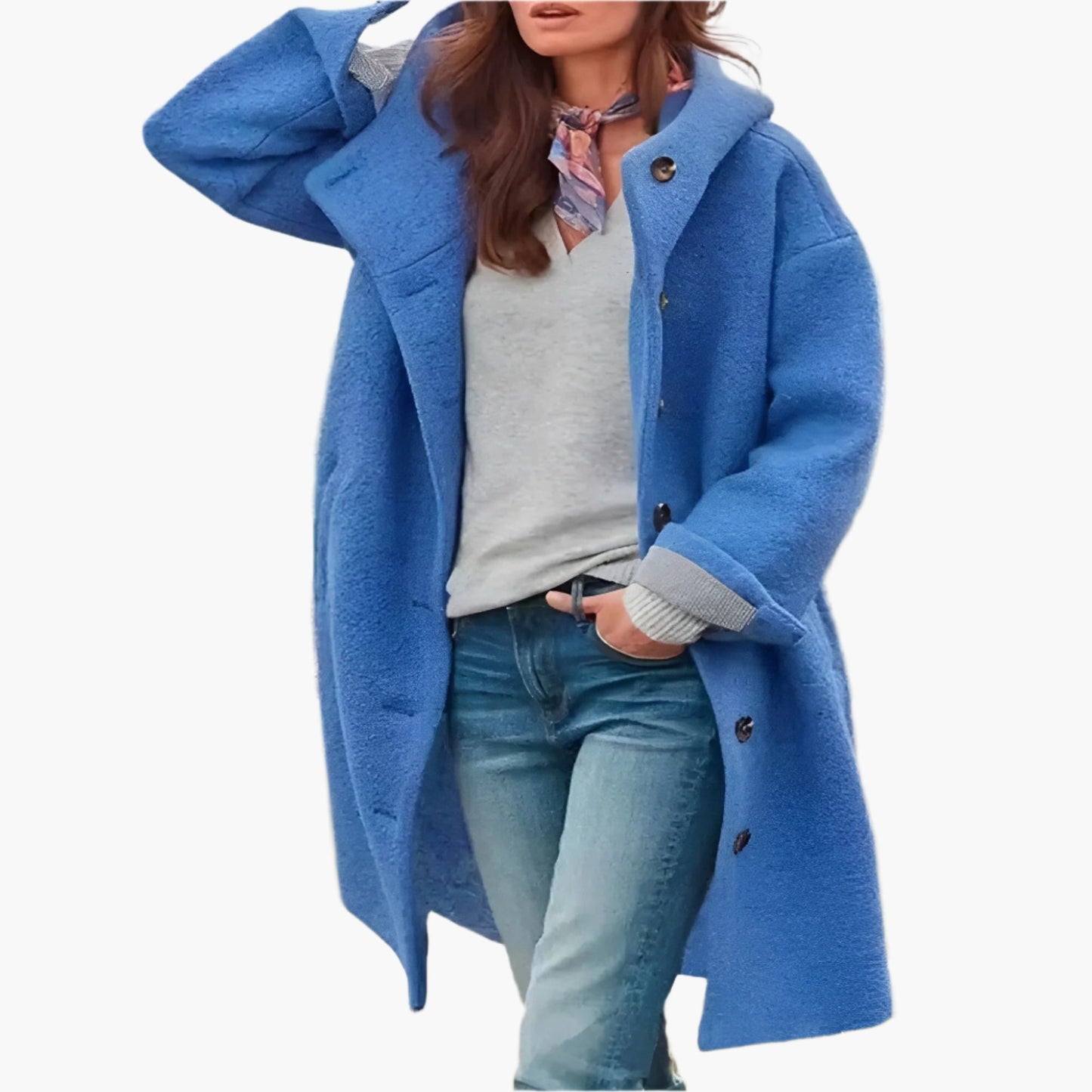 Damen Oversize-Mantel mit Kapuze – Stilvoller Casual-Look