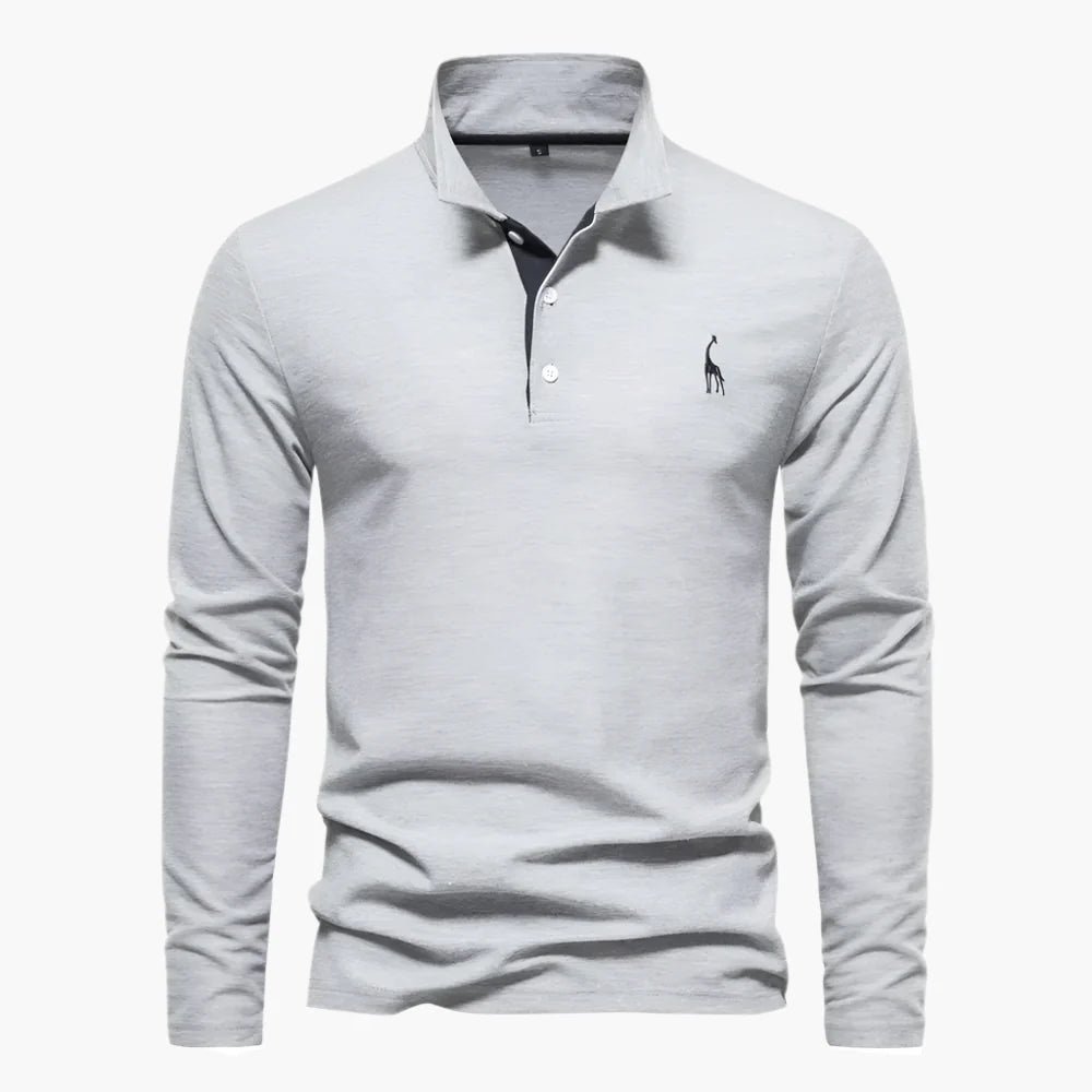 Herren Langarm Poloshirt – Klassischer Look für Freizeit und Business