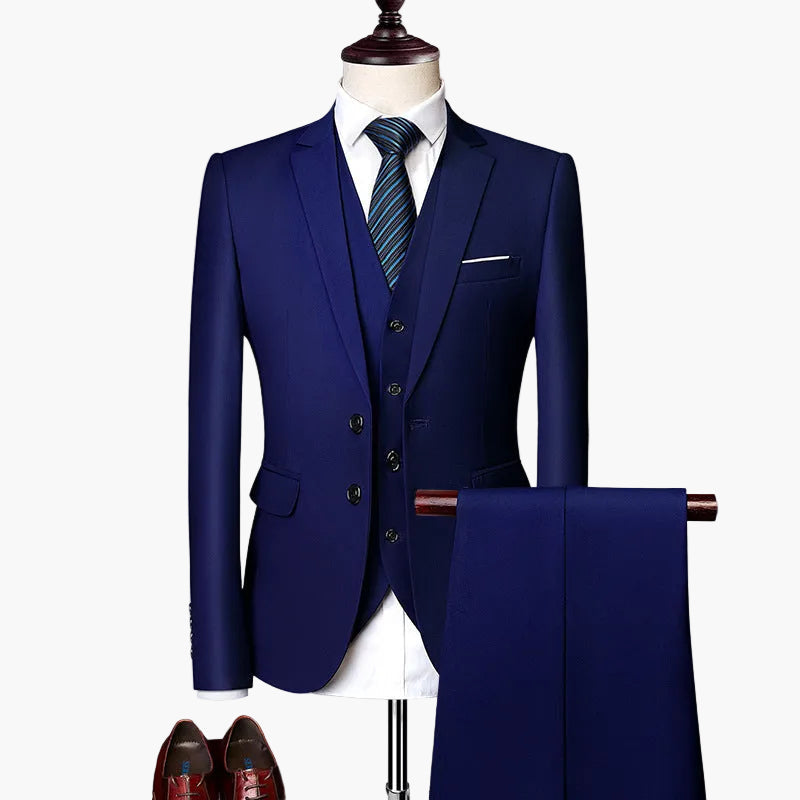 Herren Business Anzug 3-teilig Slim Fit – Elegantes Set für Hochzeit & Büro