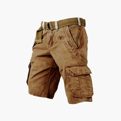 Herren-Cargo-Shorts im Abenteuer-Stil mit Gürtel