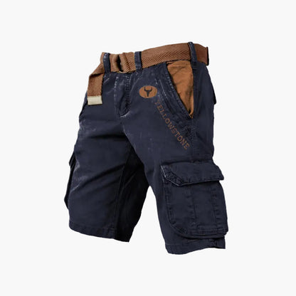 Herren-Cargo-Shorts im Abenteuer-Stil mit Gürtel