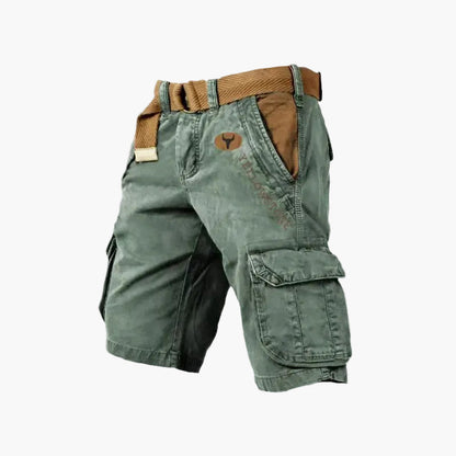 Herren-Cargo-Shorts im Abenteuer-Stil mit Gürtel