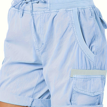 Damen Cargo Shorts mit Kordelzug – Bequeme Freizeithose im sportlichen Stil
