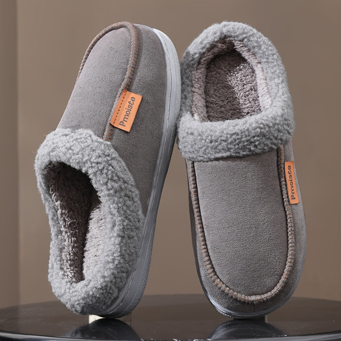 Unisex Winter Hausschuhe mit weichem Futter, Slipper