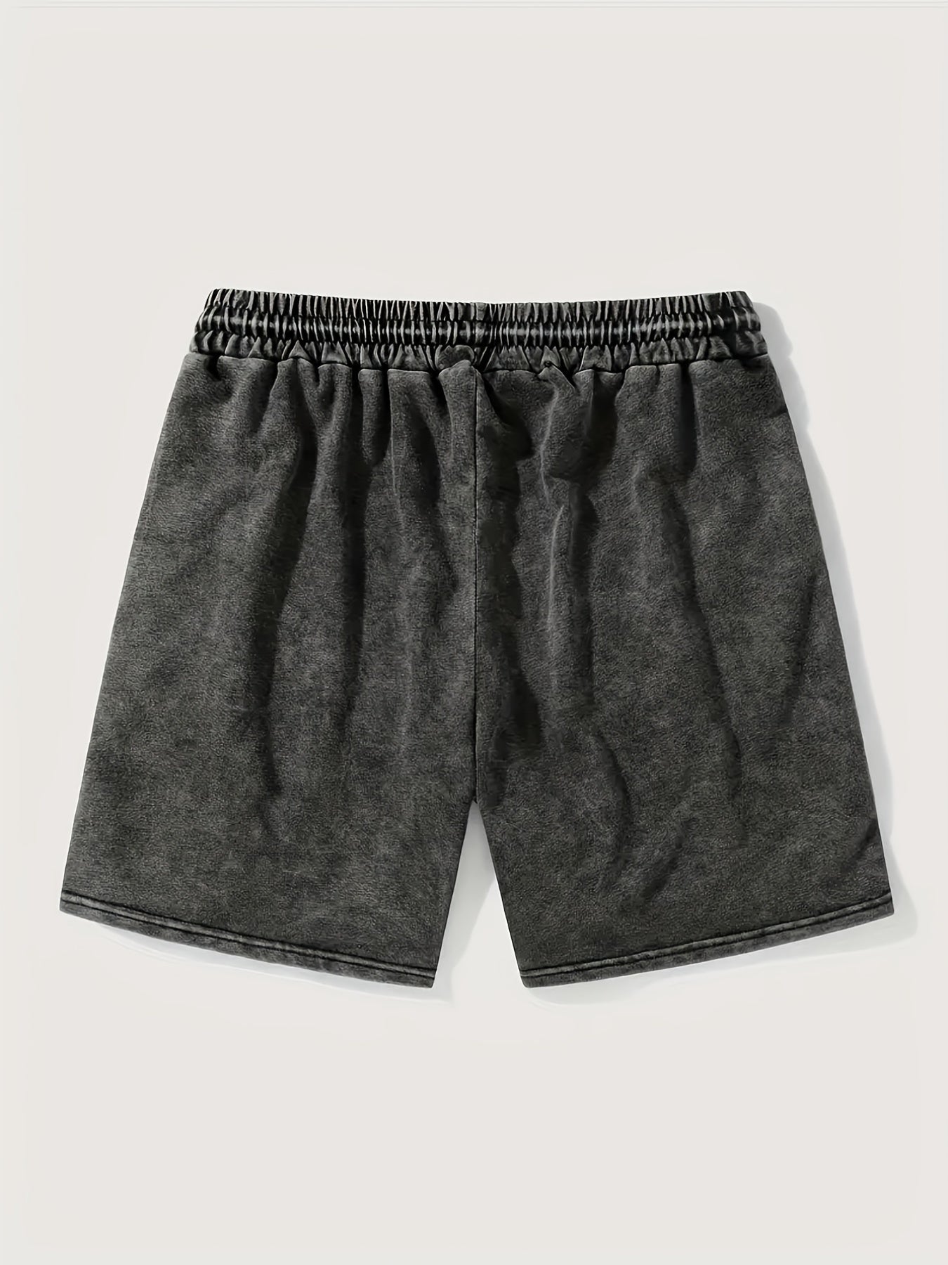 Herren Streetwear Shorts mit „Hustle“-Print – Lässige Freizeithose mit Kordelzug