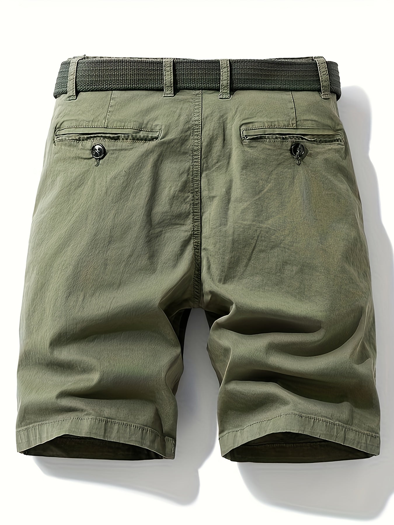 Herren Freizeit-Bermuda Shorts mit Gürtel – Klassischer Sommer-Look für Alltag und Outdoor