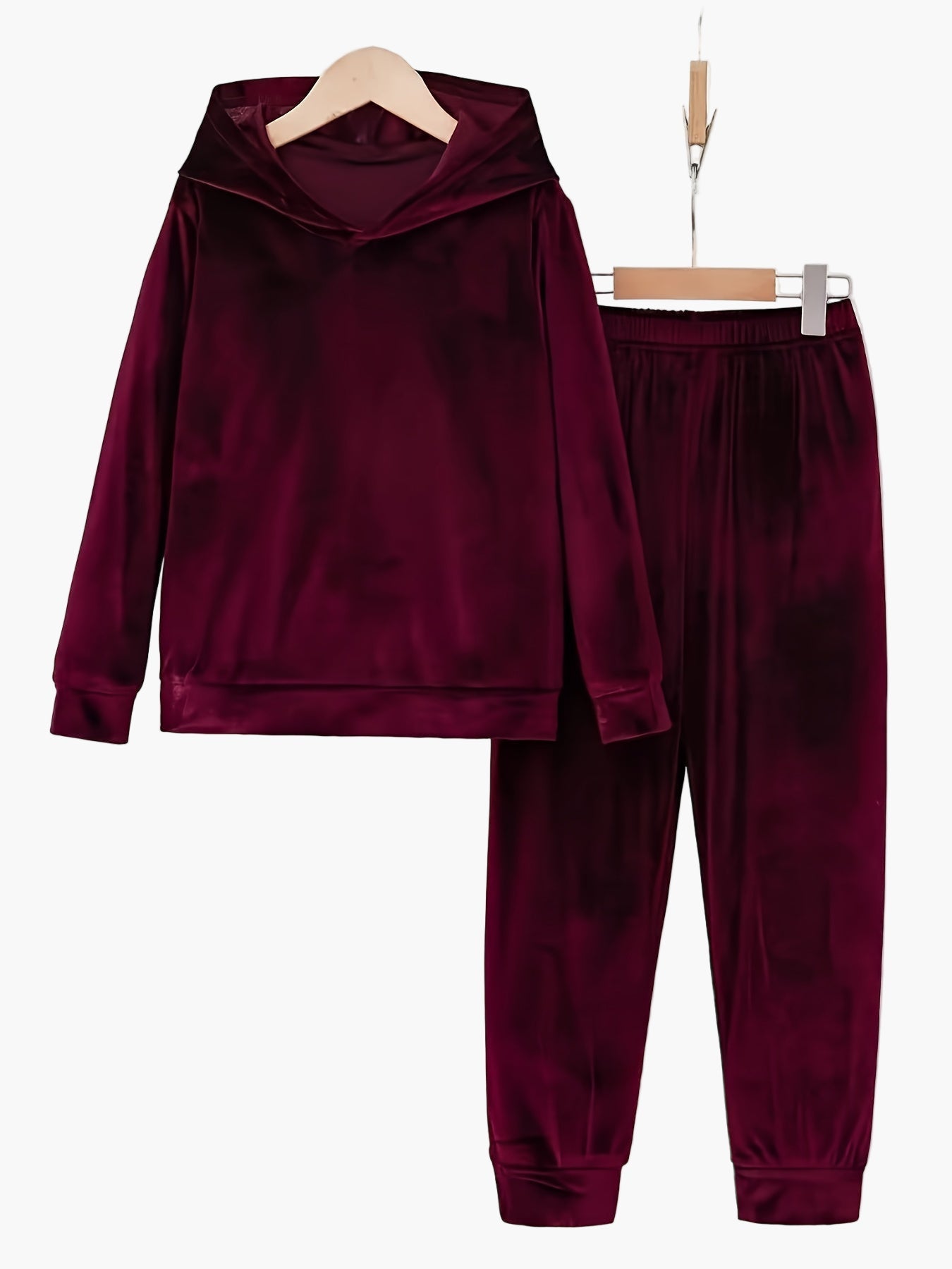 Damen Freizeit Hausanzug mit Kapuze – Bequemer Lounge- und Jogginganzug für Herbst und Winter
