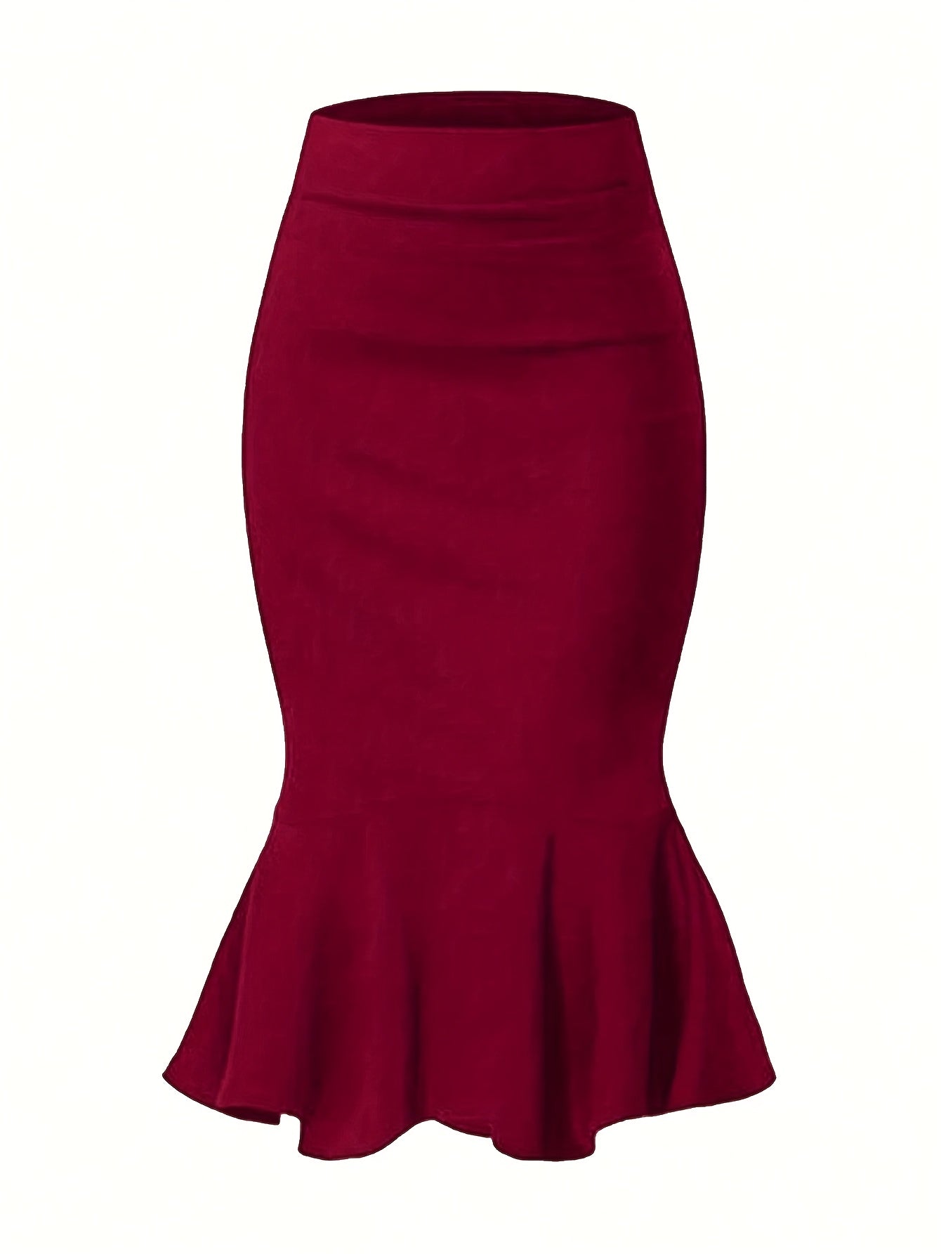 Damen Fishtail Bleistiftrock Elegant für Büro und besondere Anlässe