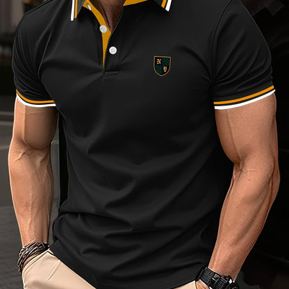 Herren Poloshirt mit Stickerei – Klassischer Casual Style für Alltag und Freizeit