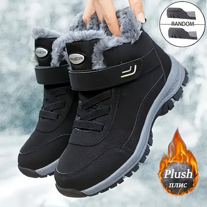 Winterstiefel gefüttert Outdoor warm Schnürsenkel Klettverschluss