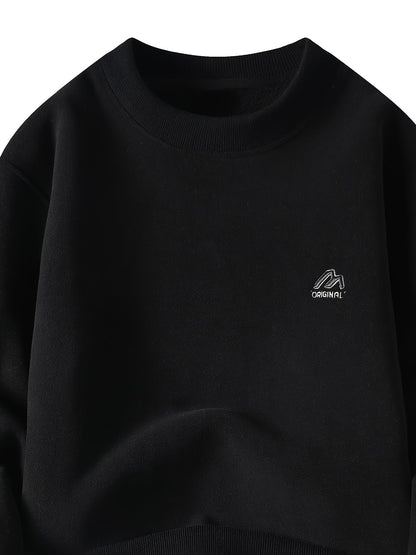 Unisex Langarm Sweatshirt mit Sherpa-Fleece Futter