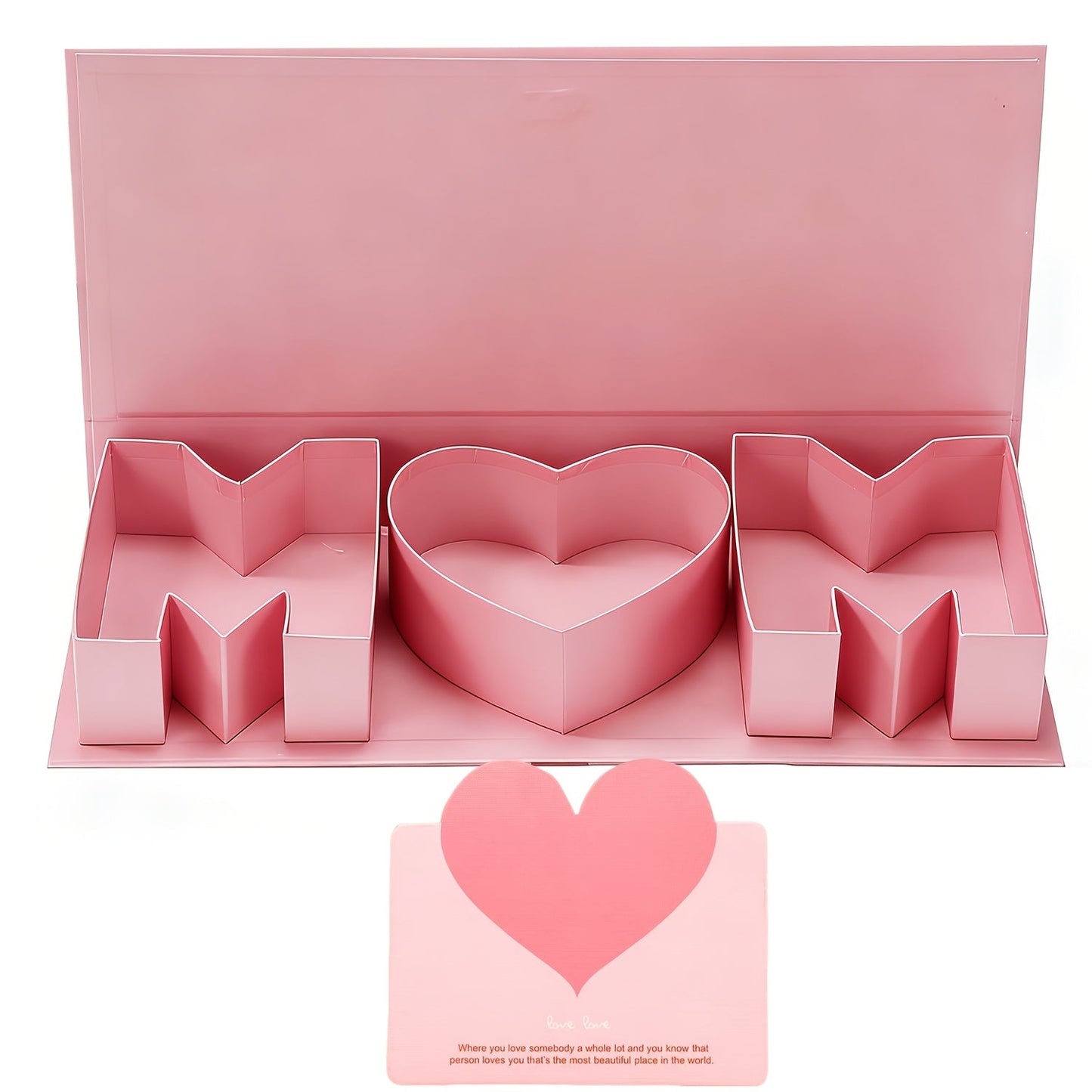 Muttertag Geschenkbox mit Rosen und Schmetterlingen – Elegante Dekoration und Präsentationsbox für Damen