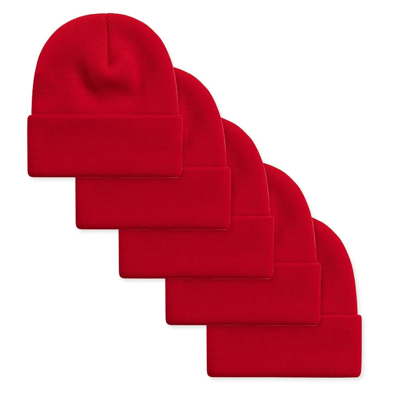 Unisex Beanie Mütze Strickmütze gerippt in verschiedenen Farben