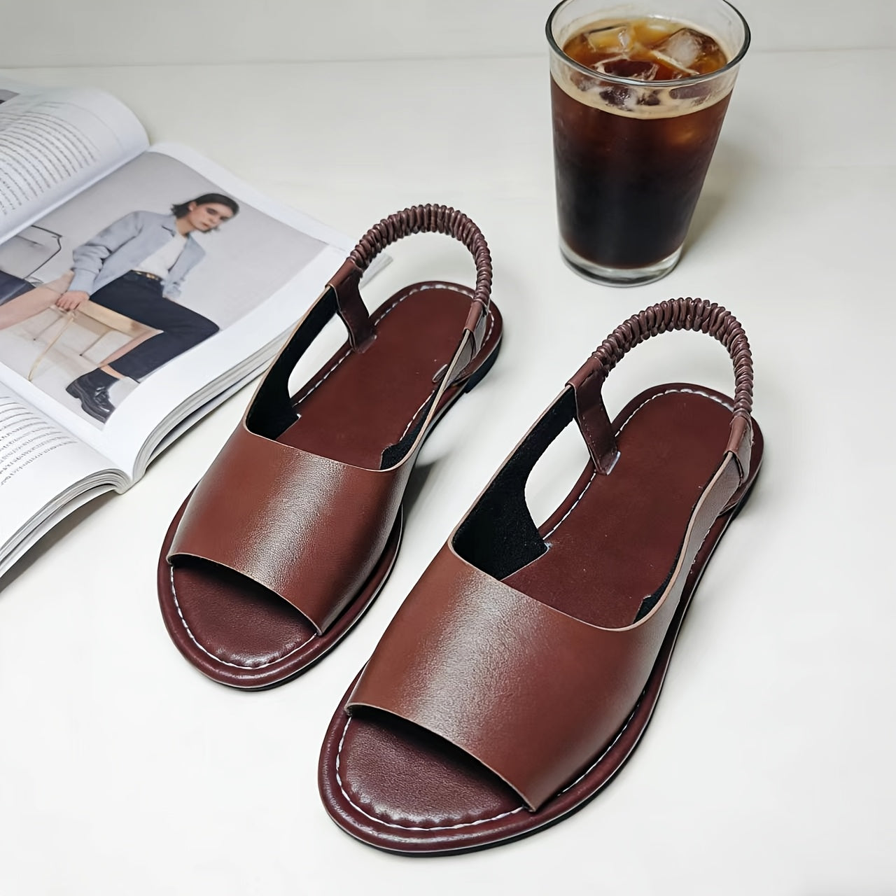 Damen Geflochtene Sling Sandalen – Bequeme Sommerschuhe für Freizeit und Alltag