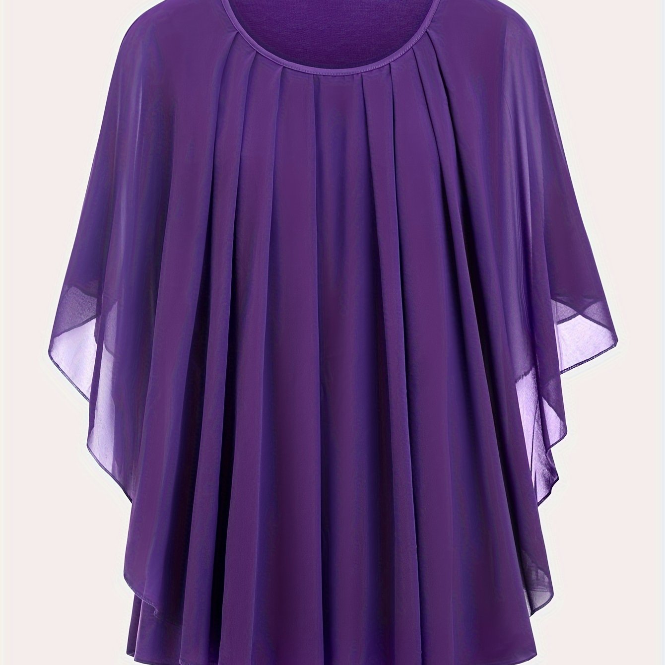 Damen Elegante Oversize Chiffon Bluse für Ausgehen und Büro