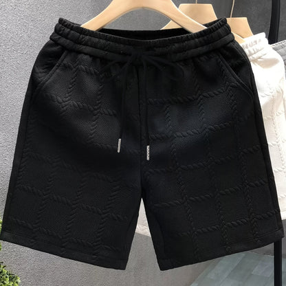 Herren Designer-Shorts mit 3D-Prägung – Modische Freizeit- und Loungewear