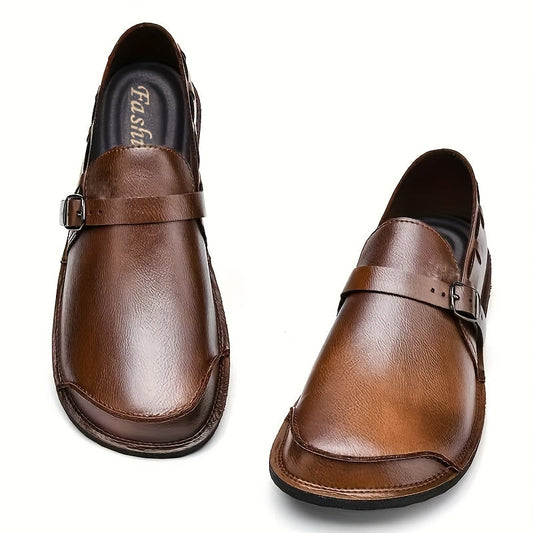 Herren Slip-On Loafer mit Schnalle – Eleganter und bequemer Freizeitschuh