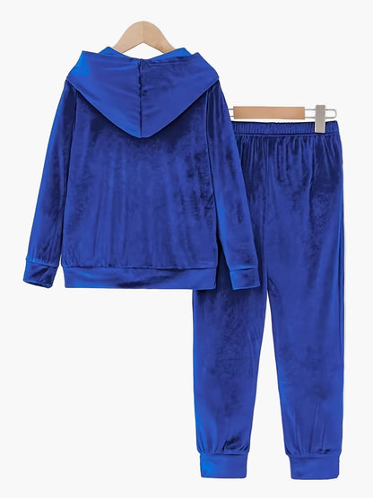 Damen Freizeit Hausanzug mit Kapuze – Bequemer Lounge- und Jogginganzug für Herbst und Winter