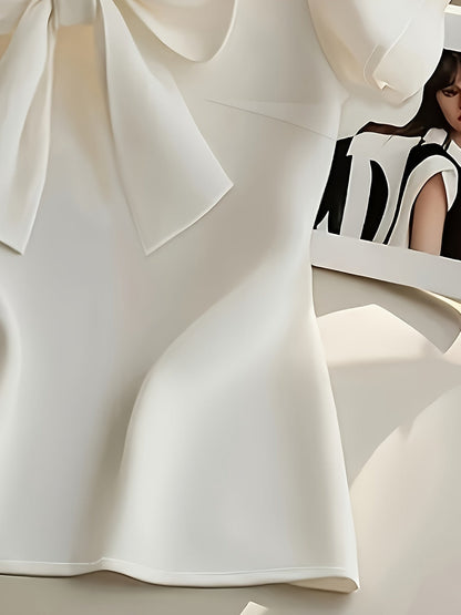 Damen Bluse mit Schleife und kurzen Ärmeln – Elegante feminine Mode für Büro und Freizeit