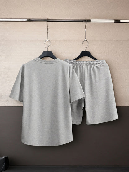 Herren Freizeit Set T-Shirt und Shorts – Modernes Lounge Outfit für Alltag und Sport